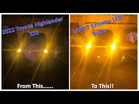 2022 Toyota Highlander XSE Exterior LED Swap, LASFIT Bulbs...Install and Before/After Comparison!