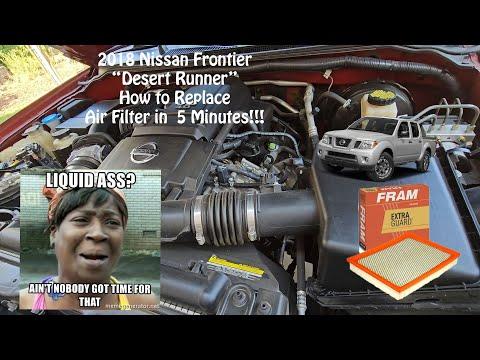 How to replace air filter on a 2018 nissan frontier