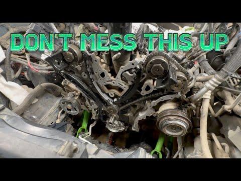 JEEP 3.6 HOW TO INSTALL TIMING CHAINS AND GEARS