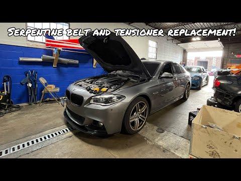 Bmw N63/N63TU Serpentine Belt and Tensioner Replacement!! | DIY | 550i 650i 750i