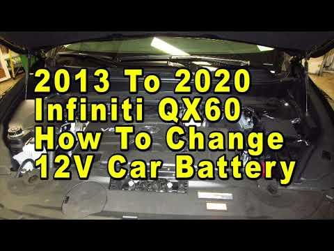 2013 To 2020 Infiniti QX60 How To Change 12V Car Battery With Group Size & Part Numbers