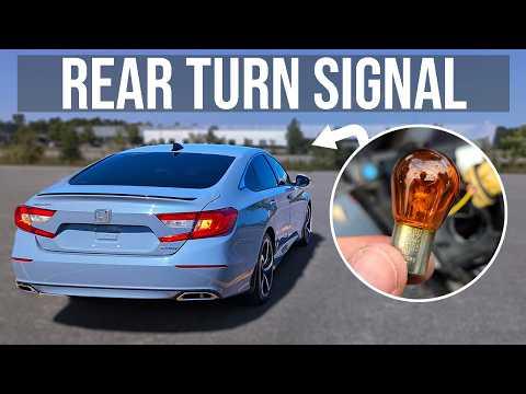 How to Replace Rear Turn Signal Bulb - Honda Accord (2018-2022)