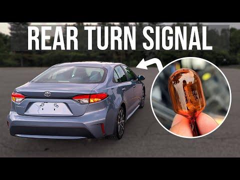 How to Replace Rear Turn Signal Bulbs on a 2017-2023 Toyota Corolla