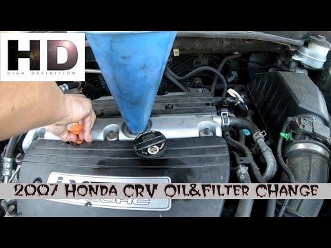 2007 Honda CR-V Oil and Filter Change