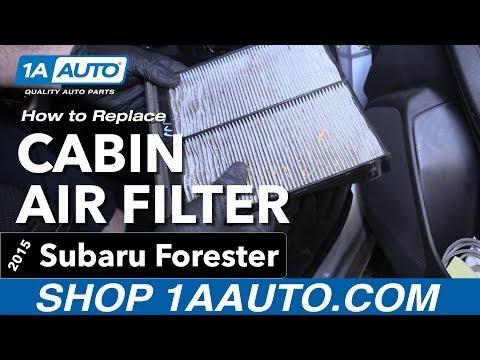 How to Replace Cabin Air filter 13-18 Subaru Forester