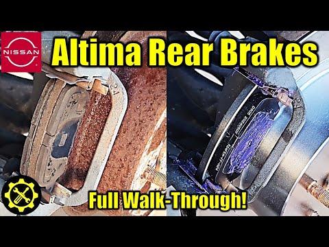 2013-2018 Nissan Altima REAR Brake Pad and Rotor Replacement!