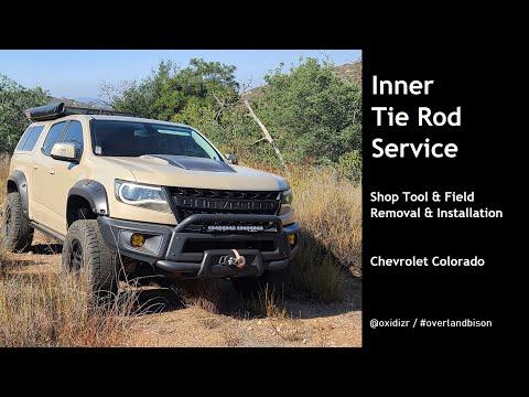 Inner Tie Rod Service / Replacement - Shop & Field Service on a Chevrolet Colorado ZR2 Truck