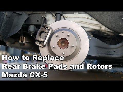 Mazda CX-5 Rear Brake Pad and Rotor Replacement 2013-2016 (Without EPB Motor)