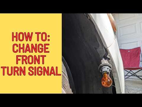 How To: 2012 Toyota corolla front turn signal