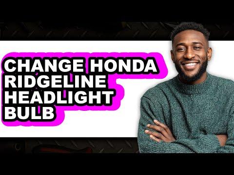 How to Replace Low & High Beam Headlight Bulbs on a 2018 Honda Ridgeline