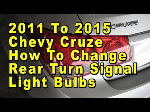 How to Replace Rear Turn Signal Bulbs on a 2015 Chevrolet Cruze (7440A)