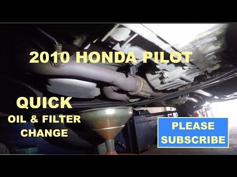 How to Change Engine Oil & Oil Filter on a 2016 Honda Pilot (0W-20 Service)
