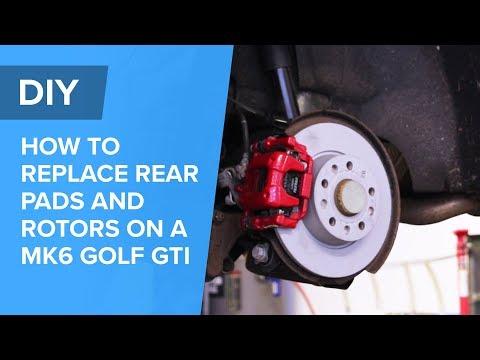 How to Replace Rear Brake Pads and Rotors on a 2016 Volkswagen Golf