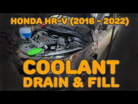 Honda HR-V Coolant Drain and Fill (And location of Block Drain plug) 2016-2022