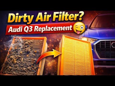 How to change the air filter on an Audi Q3 2016 #airfilter #audiq3 #maintenance #diy