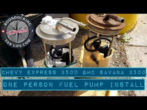 Chevy Express GMC Savana 3500 Fuel Pump Replacement - 1 person job
