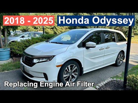 DIY 2018 2019 2020 2021 2022 2023 2024 2025 Honda Odyssey Replacing Engine Air Filter