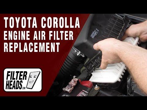 How to Replace Engine Air Filter 2017 Toyota Corolla L4 1.8L | TA25655, AF4015