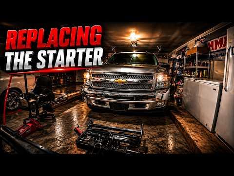 How to replace a starter - Replacing the starter on a 2012 Chevrolet Silverado.