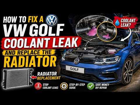 VW golf Coolant leak #Replace radiator VW golf