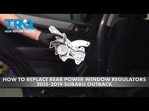 How to Replace Rear Power Window Regulators 2015-2019 Subaru Outback