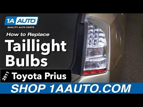 How to Replace Both Taillight Bulbs on a 2014 Toyota Prius (7443/W21-5W)