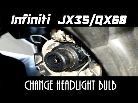 How to Replace Both Low-Beam Headlight Bulbs on a 2016 INFINITI QX60