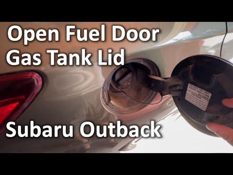 How To Open Gas Tank Lid / Fuel Door on Subaru Outback 2019 | The DIY Guide | Ep 307
