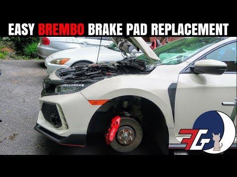 How to Install Brembo Brake Pads EASY! | Honda Civic Type R Brake Replacement