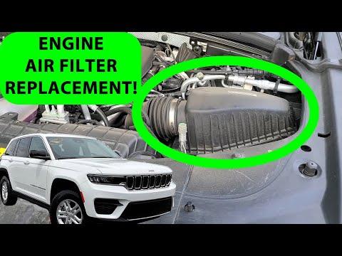 How To Replace 2022-2025 Jeep Grand Cherokee Engine Air Filter.