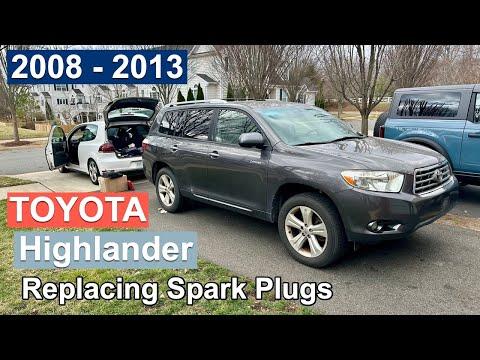 DIY 2008 2009 2010 2011 2012 2013 Toyota Highlander Replacing Spark Plugs & Coils