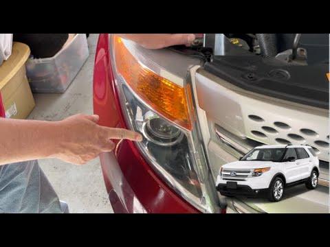 How to Replace Both Low-Beam Headlight Bulbs on a 1991-2023 Ford Explorer (Trim: XLT)