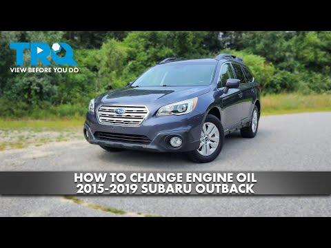 How to Change Engine Oil 2015-2019 Subaru Outback