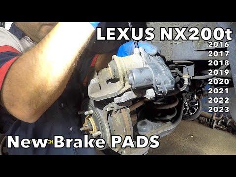 2016 Lexus NX200t rear brake pads change Lexus or Toyota rear brake service with electric parking