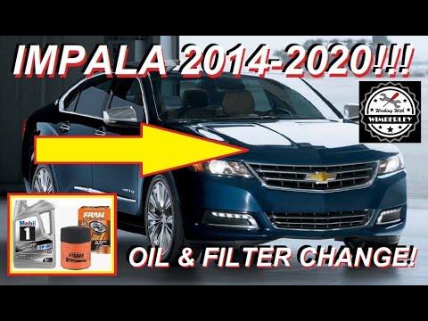 How To Change the Oil in a 2014-2020 Chevy Impala 3.6L V6 2.5L ECOTEC LT LTZ Premier Oil Reset