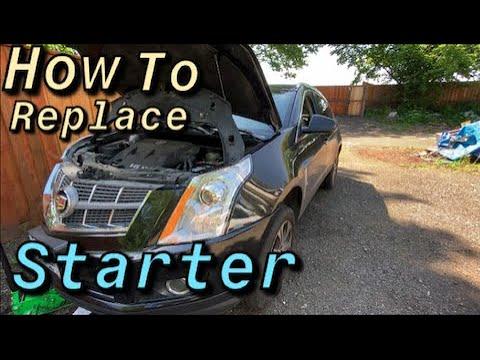 HOW TO REPLACE STARTER ON A 2010 - 2016 CADILLAC SRX