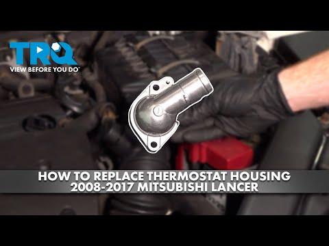 How to Replace the Thermostat on a 2016 Mitsubishi Lancer (Coolant Drain & Bleed)