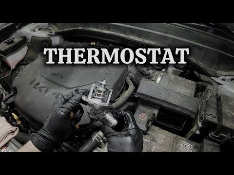 How to Replace E- Thermostat on 2020-2024 KIA TELLURIDE 3.8 GDI | DIY @WrenchingRyan