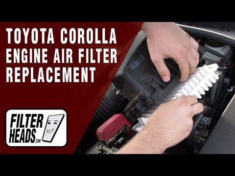How to Replace Engine Air Filter 2012 Toyota Corolla L4 1.8L | TA25655, AF4015