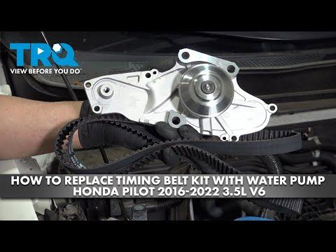 How to Replace Timing Belt Kit With Water Pump Honda Pilot 2016-2022 3.5L V6
