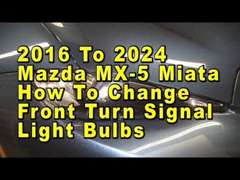 How to Replace Front Turn Signal Bulbs on a 2018 Mazda MX-5 Miata (ND)