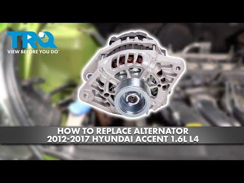 How to Replace Alternator 2012-2017 Hyundai Accent 1.6L L4