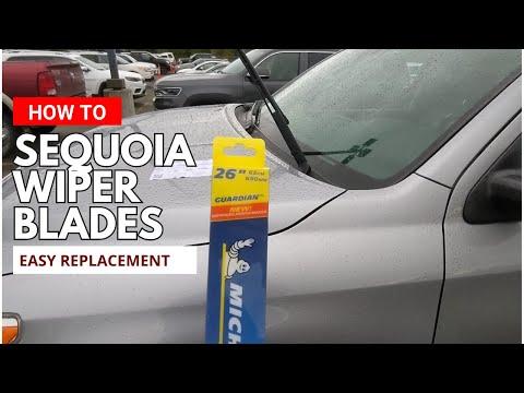 How to Replace Front Windshield Wipers on a 2016 Toyota Sequoia