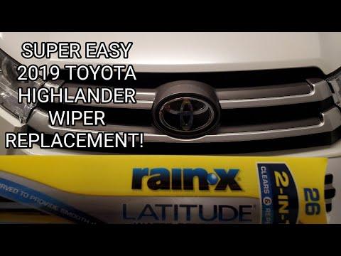 Super Easy Wiper Replacement for a 2019 Toyota Highlander!