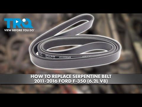 How to Replace Serpentine Belt 2011-2016 Ford F-350 6.2L V8