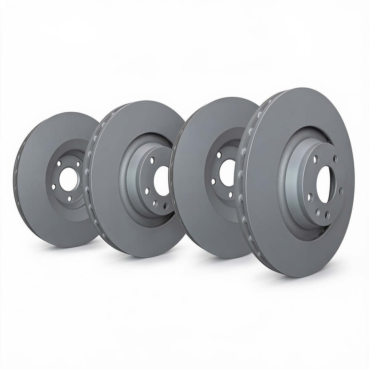 SP Performance Plain Brake Rotor Set, Grey