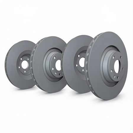 SP Performance Plain Brake Rotor Set, Grey