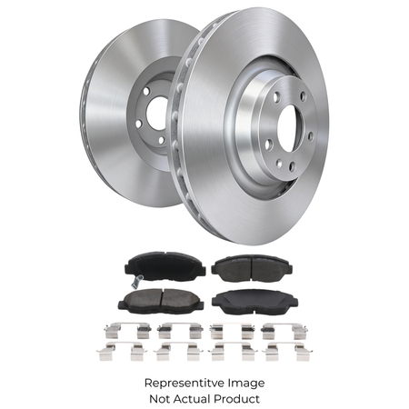SP Performance Plain Rotor and Pad Kit, Silver